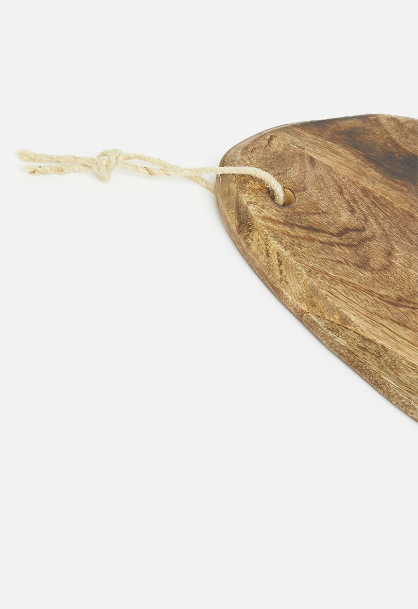 H&S - Wooden plate - brown