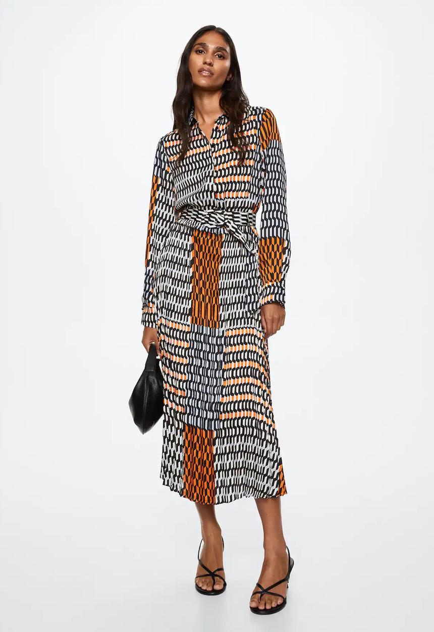 MANGO - Dress westy - orange