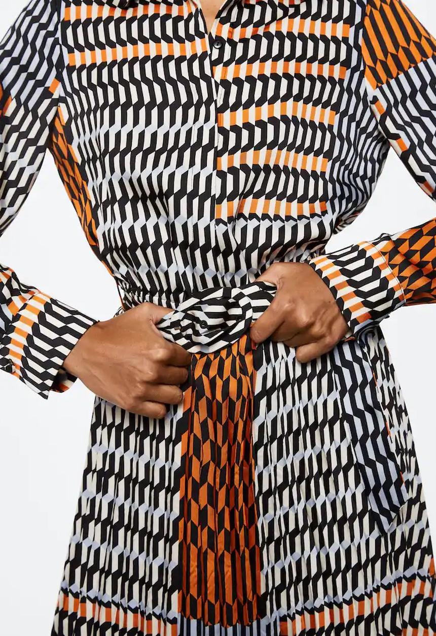 MANGO - Dress westy - orange