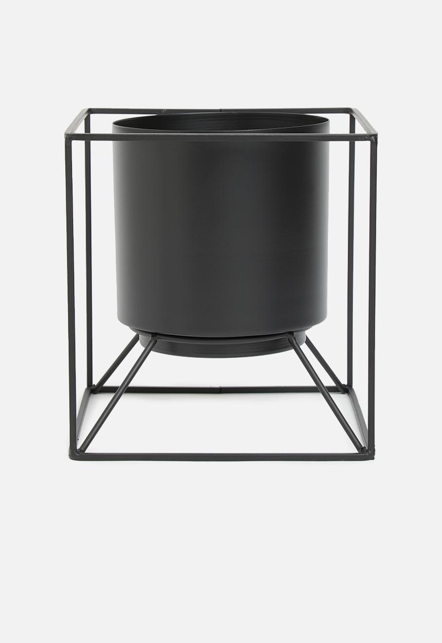 H&S - Flowerpot holder- black