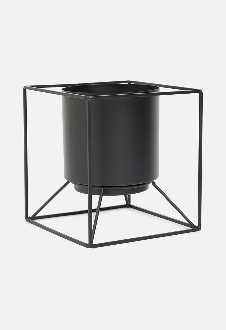 H&S - Flowerpot holder- black