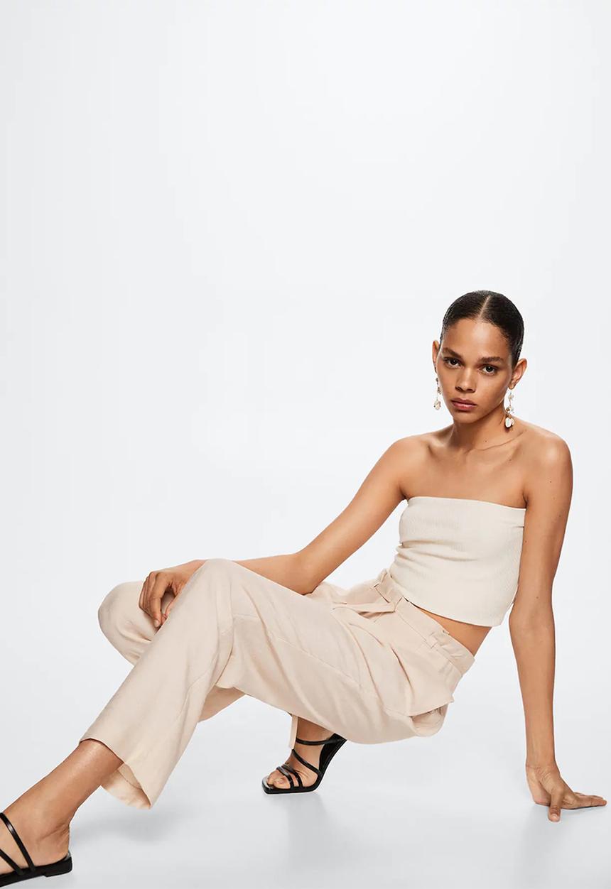 MANGO - Trousers peanut-h - light beige