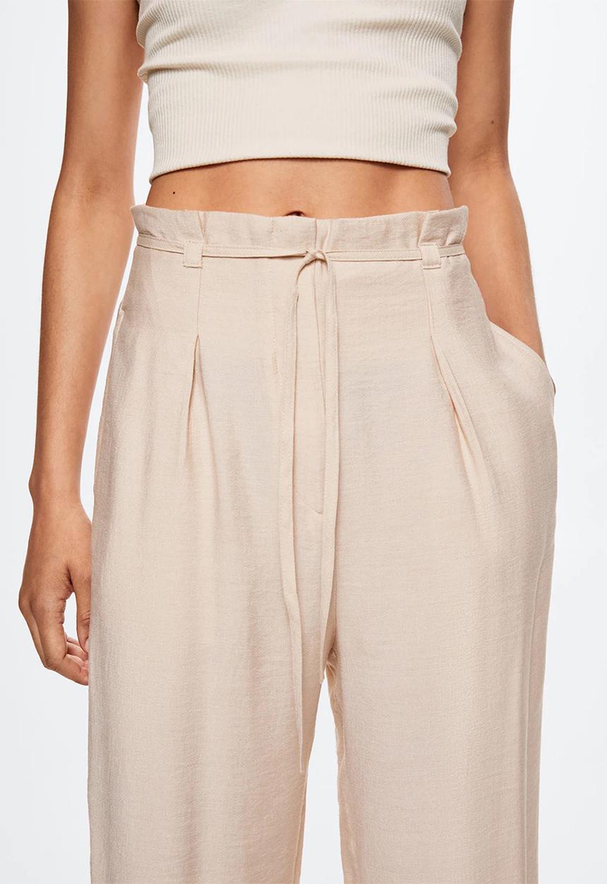 MANGO - Trousers peanut-h - light beige