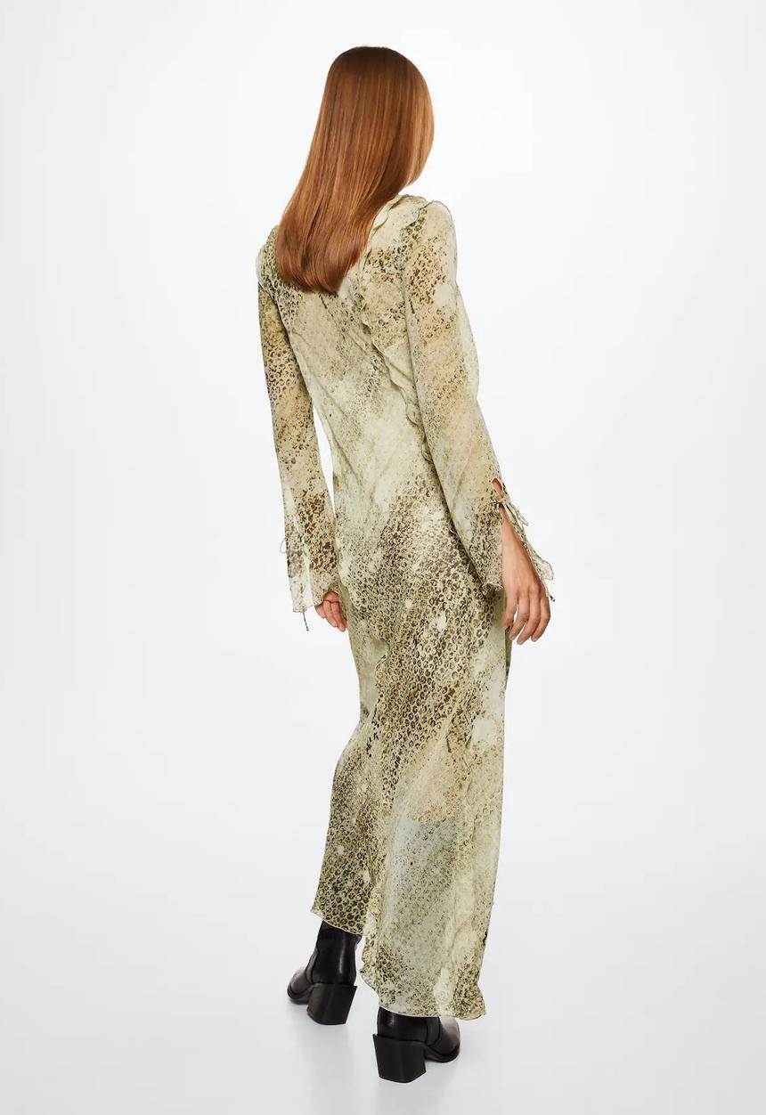 MANGO - Dress skin - light beige