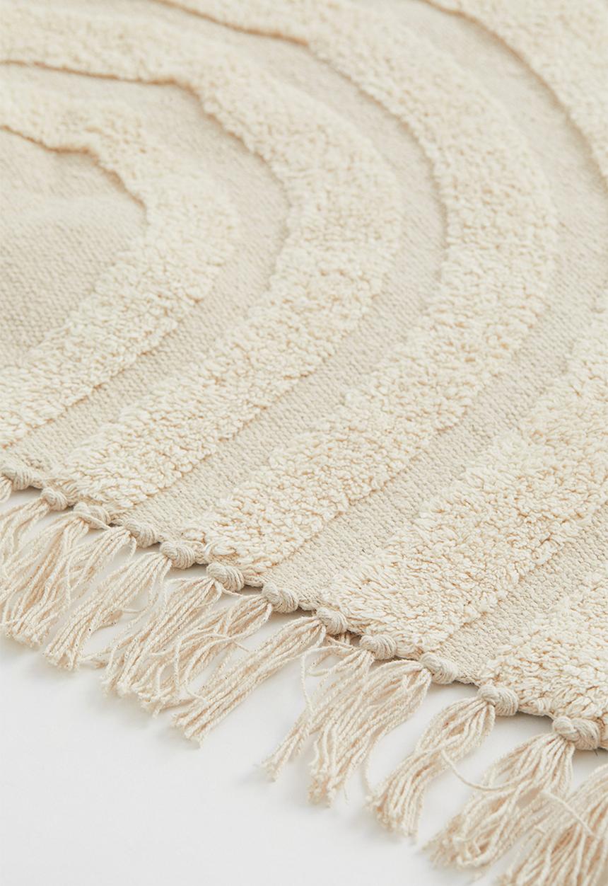 H&M - Rainbow cotton rug - beige