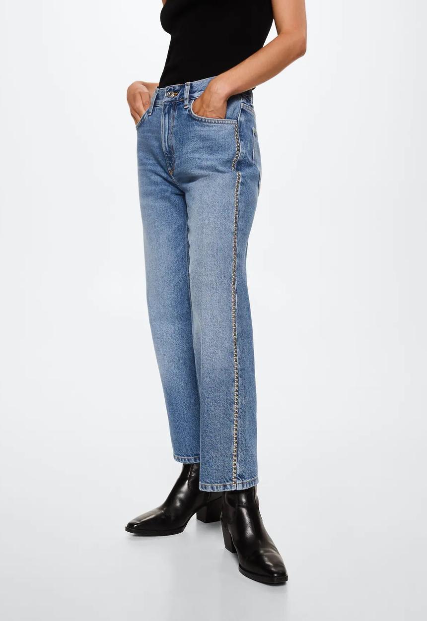 MANGO - Jeans topanga - open blue