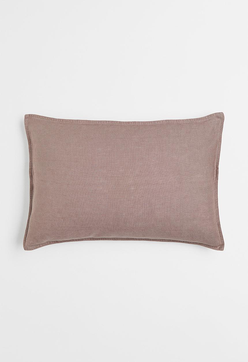 H&M - Washed linen cushion cover - beige