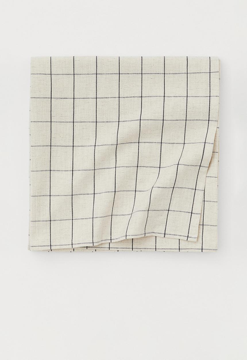 H&M - Linen-blend tablecloth - beige/multi