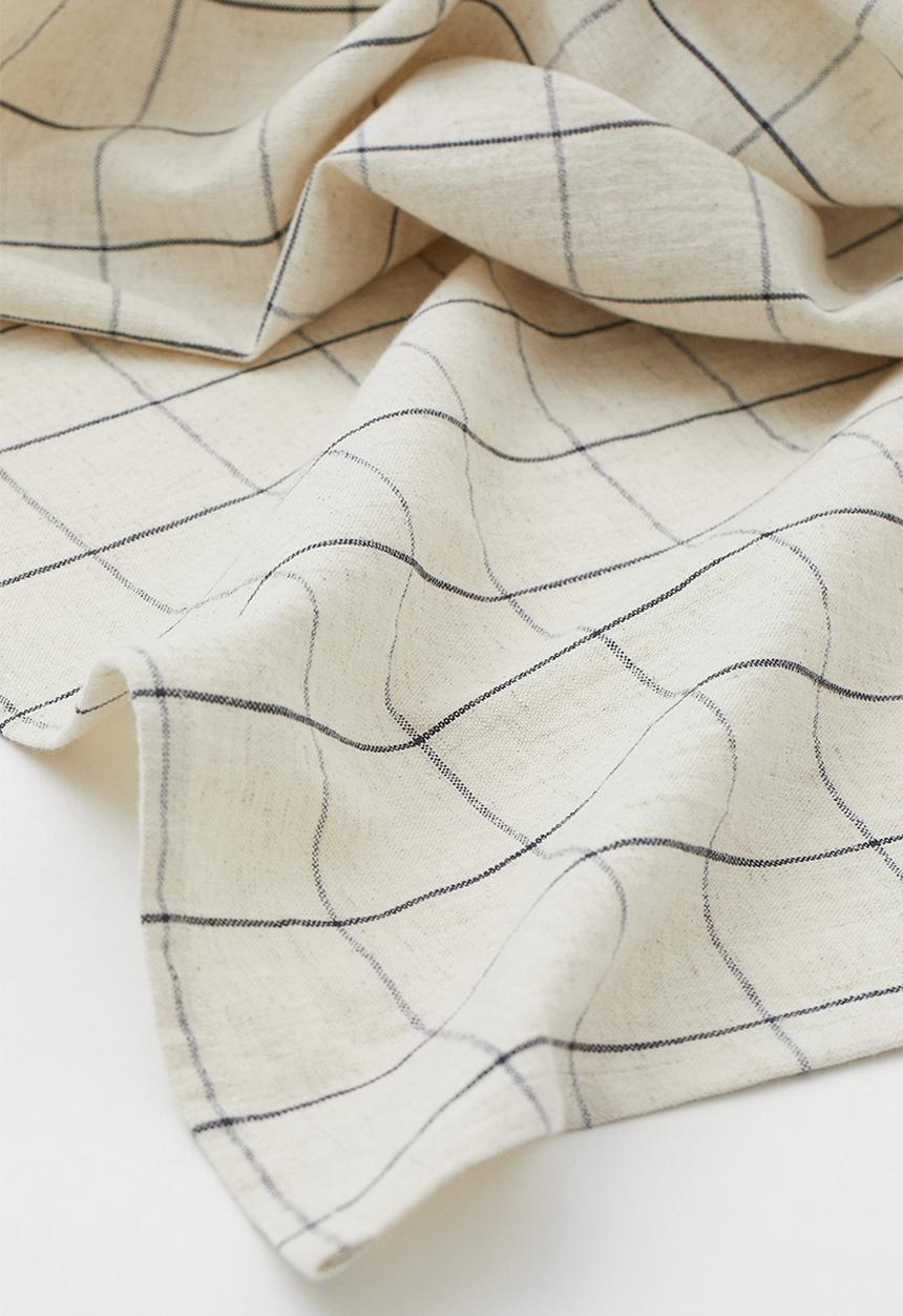 H&M - Linen-blend tablecloth - beige/multi