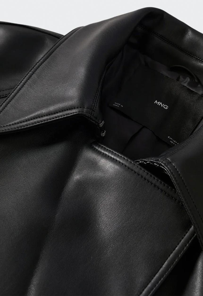 MANGO - Trench coat zoe - black