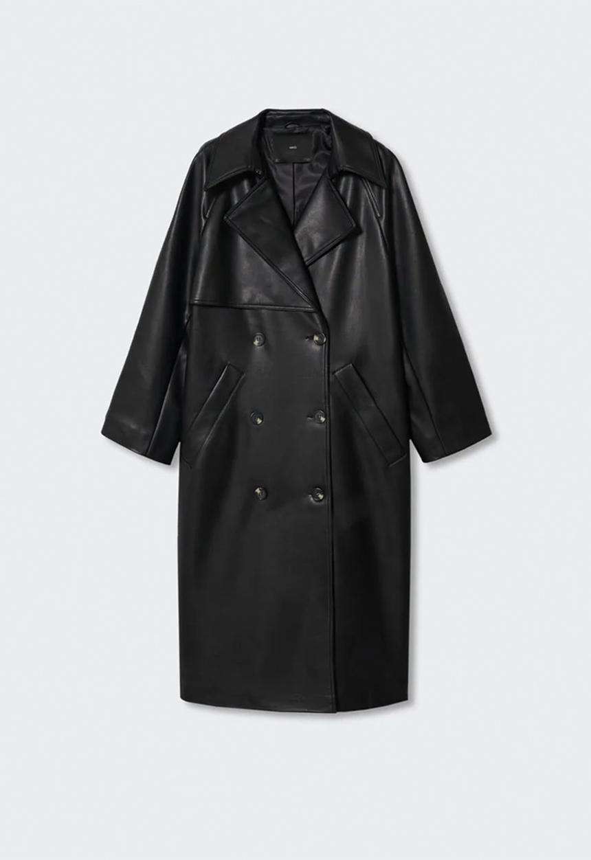 MANGO - Trench coat zoe - black