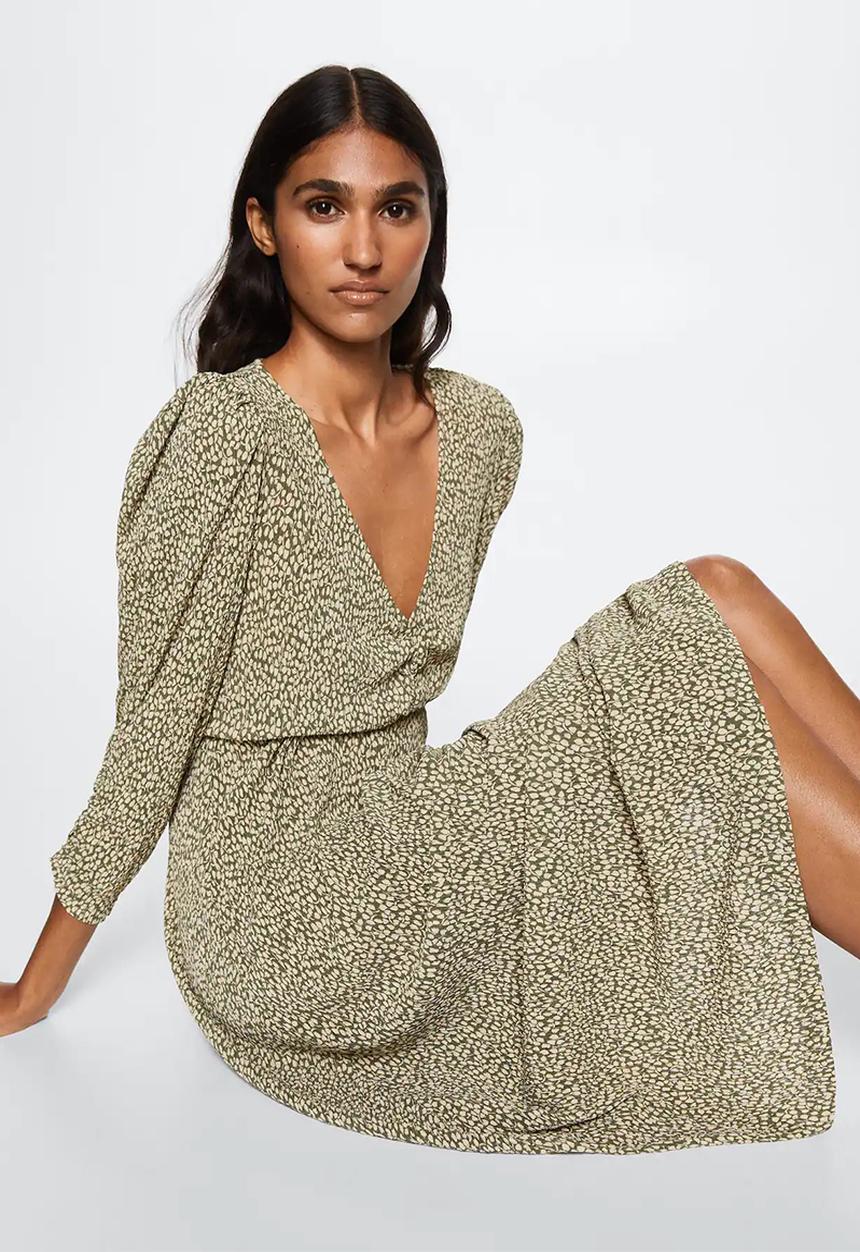 MANGO - Dress pomelo3 - green