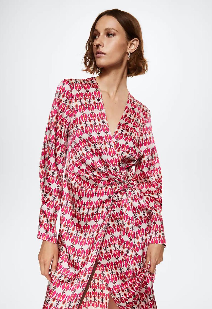 MANGO - Dress silvie - bright pink