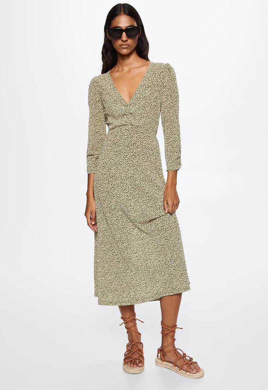 MANGO - Dress pomelo3 - green