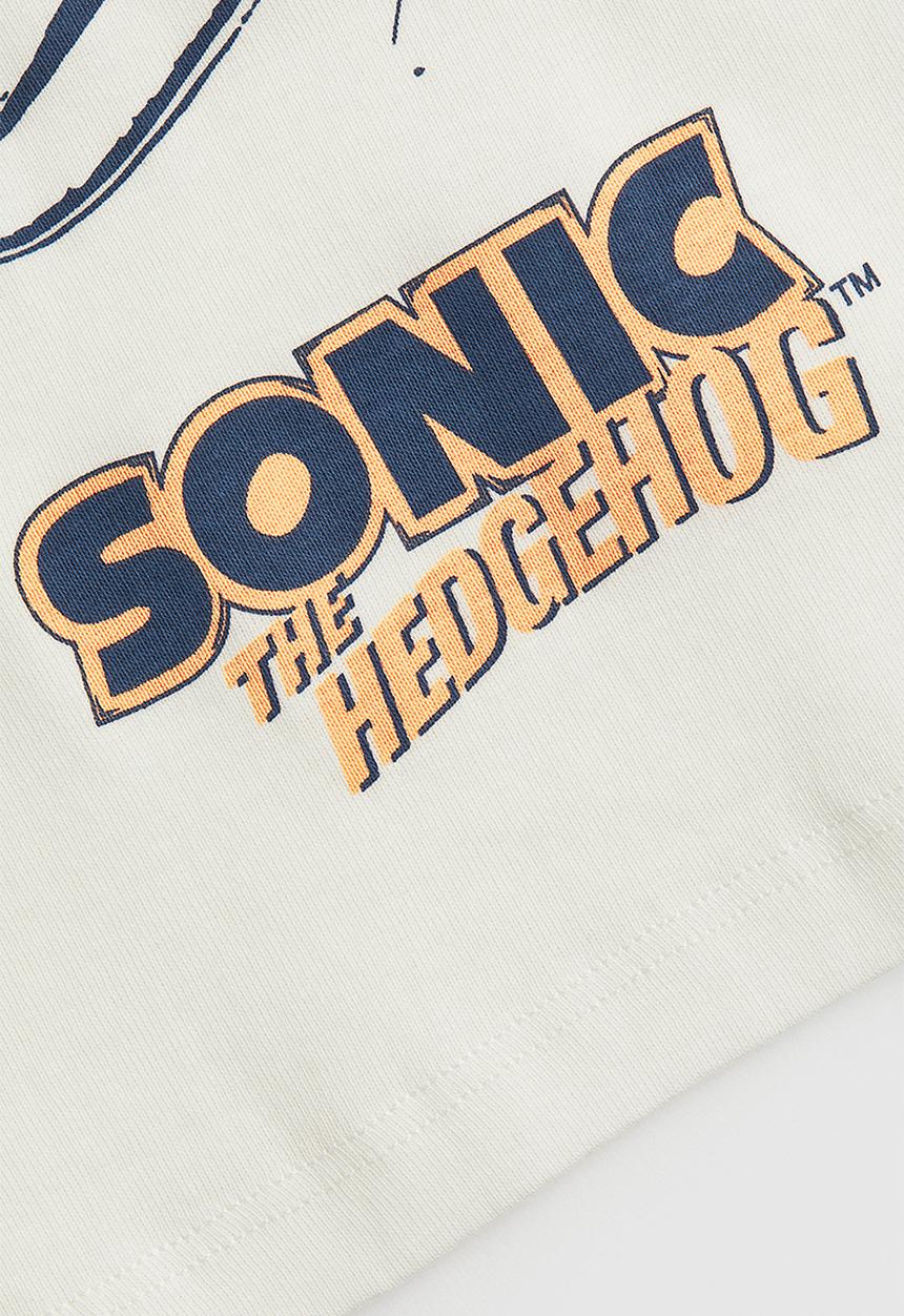 H&M - Printed pyjamas - cream/sonic the hedgehog