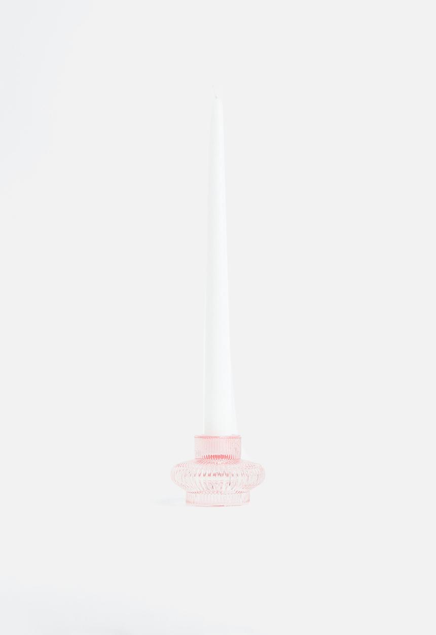 H&M - Glass candle lantern - pink