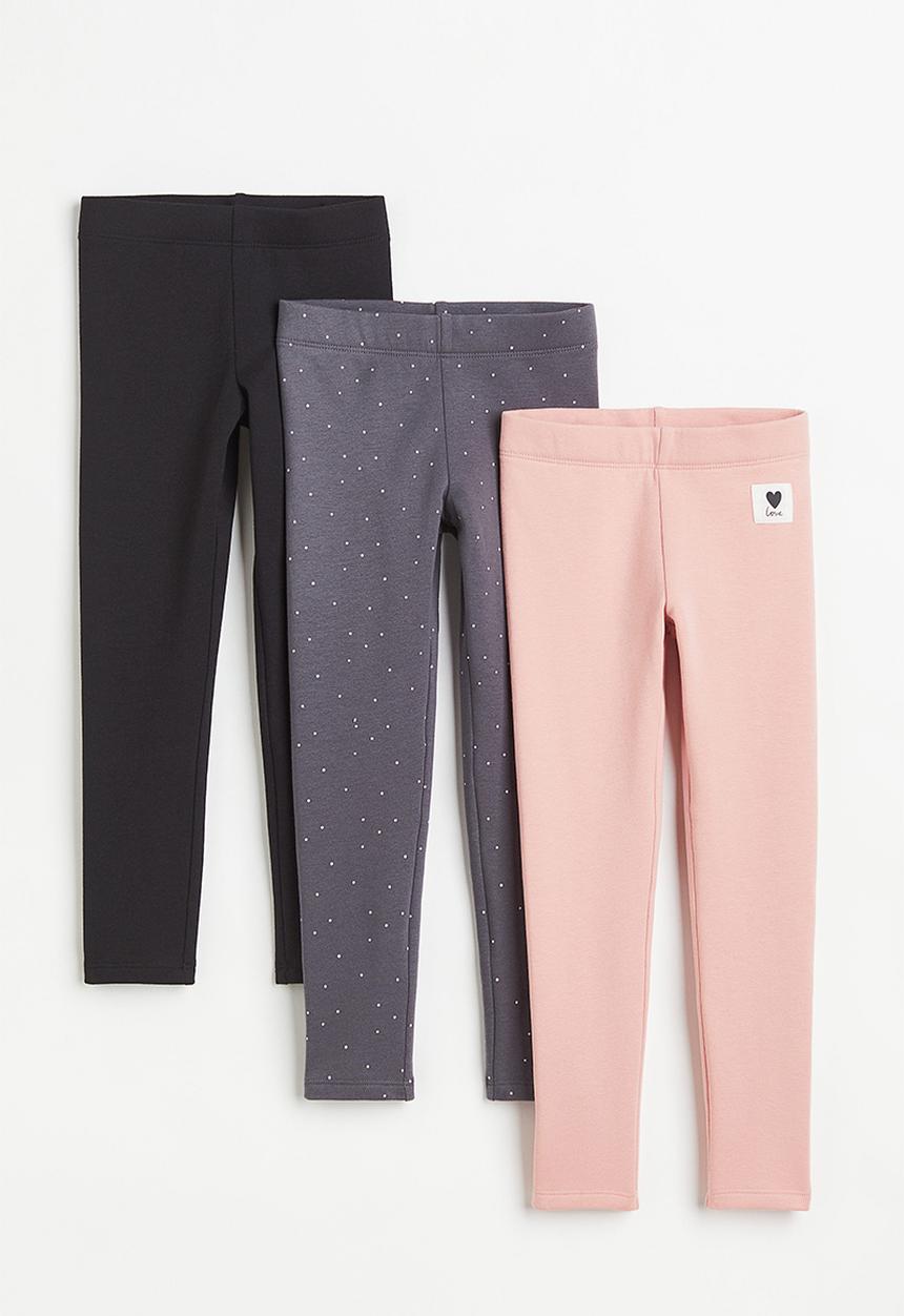 H&M - 3 Pack heavy jersey leggings - multi