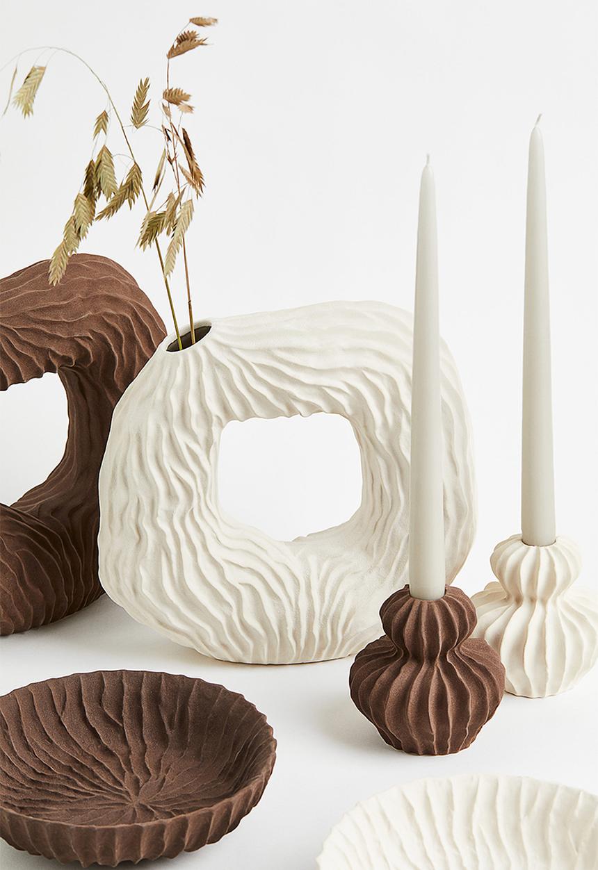 H&M - Large stoneware vase - white