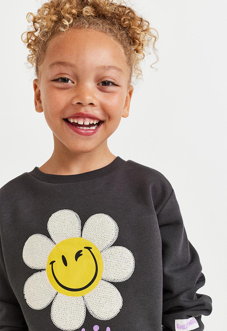 H&M - Sweatshirt - dark grey/smileyworld®