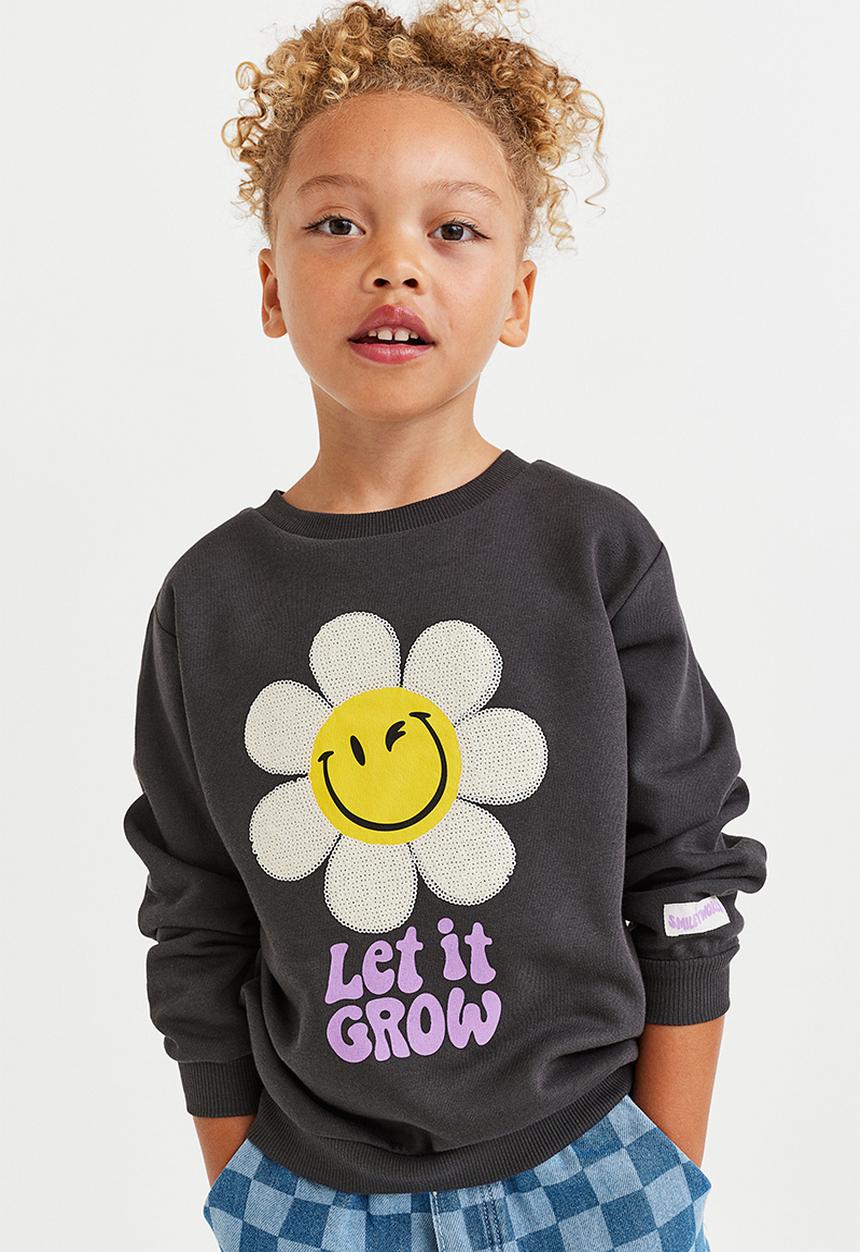 H&M - Sweatshirt - dark grey/smileyworld®