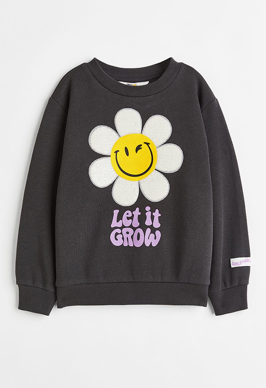H&M - Sweatshirt - dark grey/smileyworld®