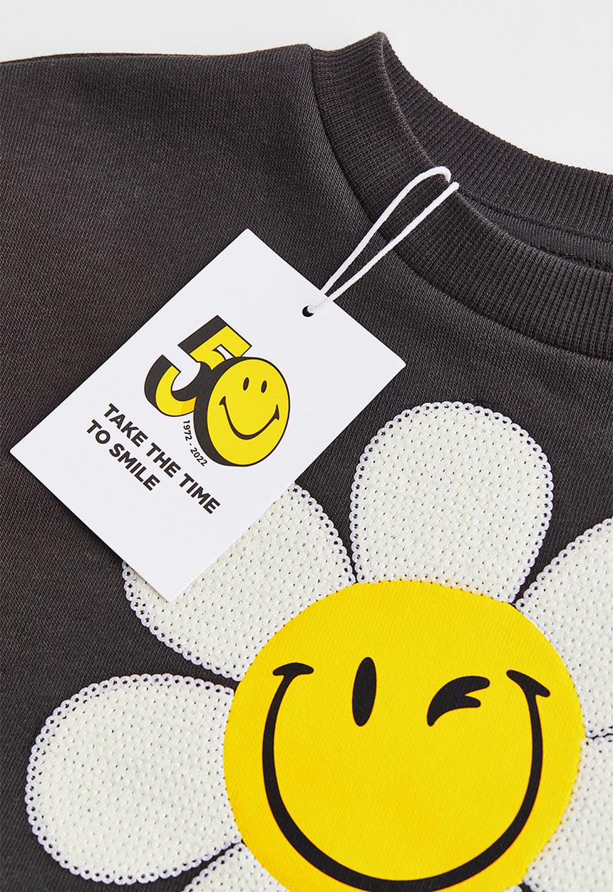 H&M - Sweatshirt - dark grey/smileyworld®
