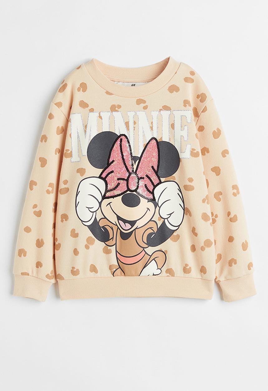 H&M - Sweatshirt - light beige/minnie mouse