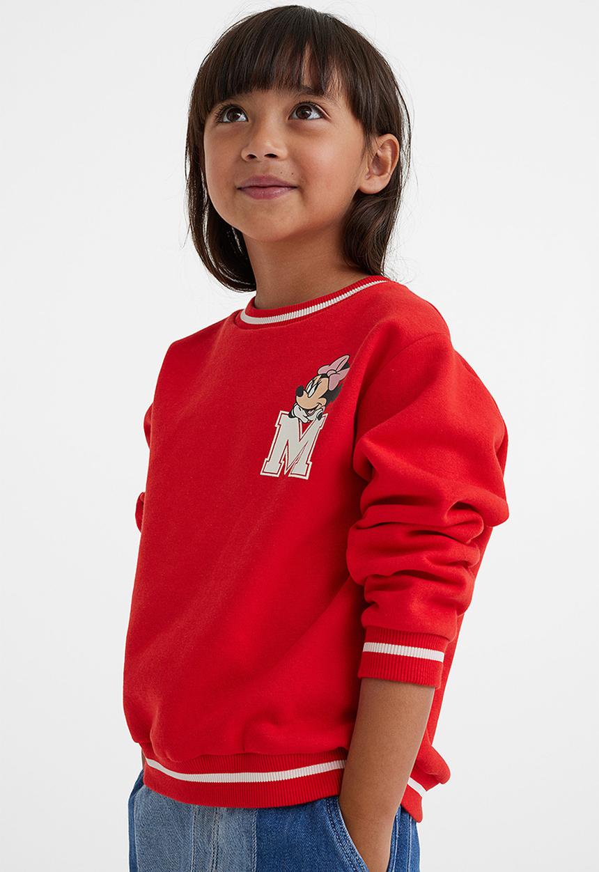H&M - Sweatshirt - red/minnie mouse