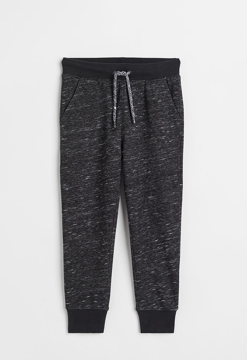 H&M - Cotton-blend joggers - black marl