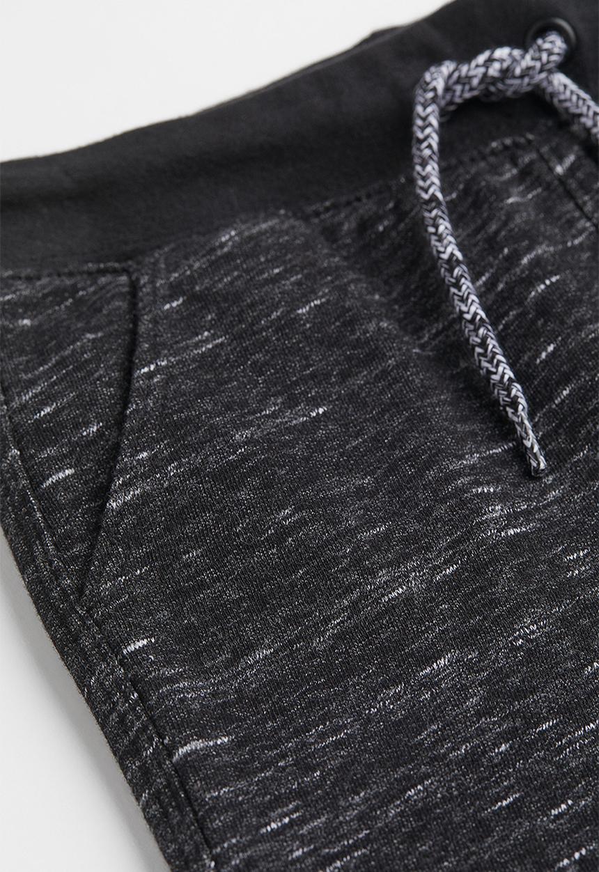 H&M - Cotton-blend joggers - black marl
