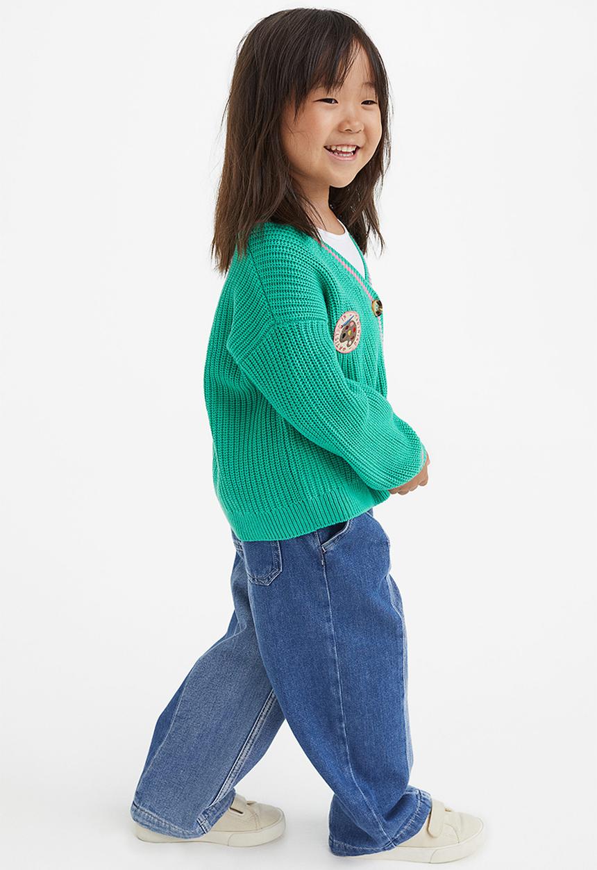 H&M - Patterned cardigan - green/pink