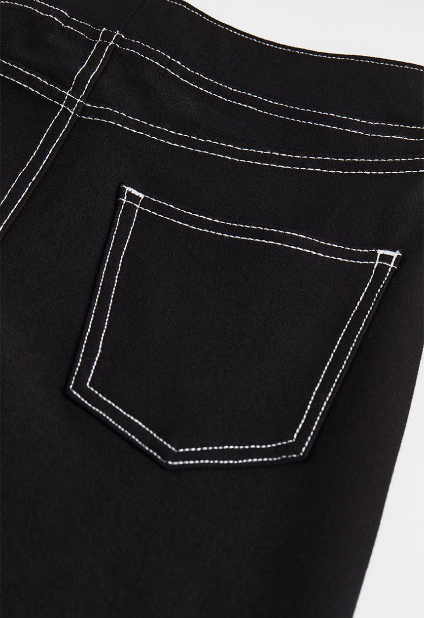 H&M - Wide fit trousers - black