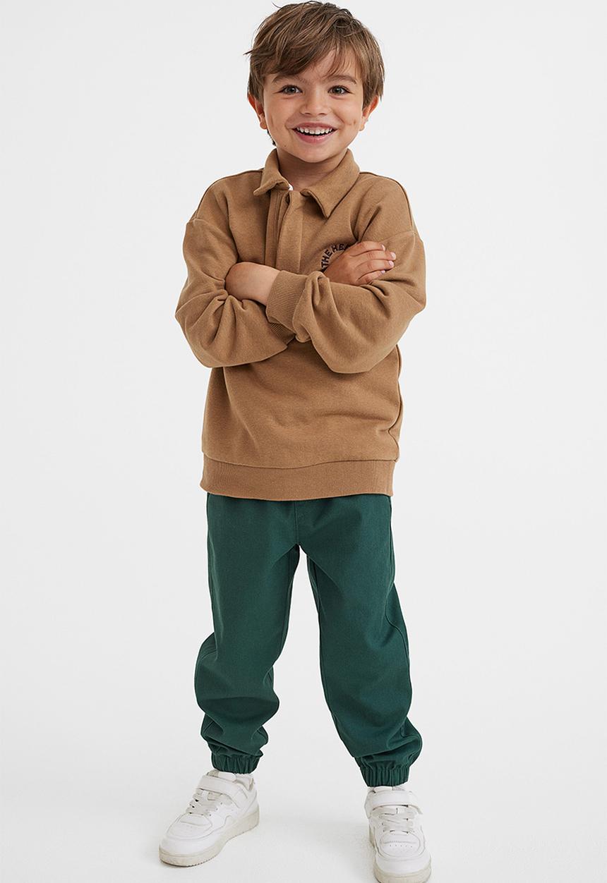 H&M - Relaxed fit joggers - dark green