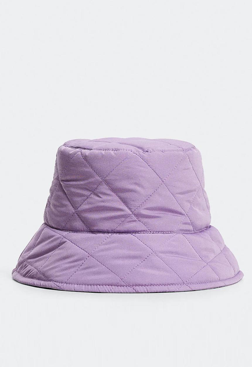 MANGO - Quilted bucket hat - light/pastel purple