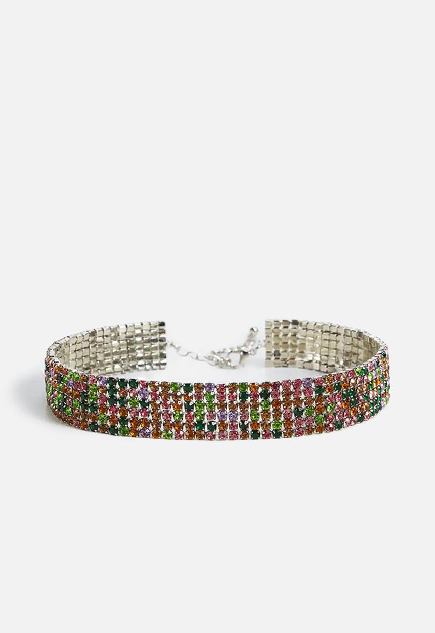 MANGO - Necklace elisabet - grey pl