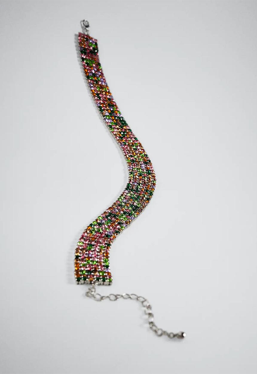 MANGO - Necklace elisabet - grey pl