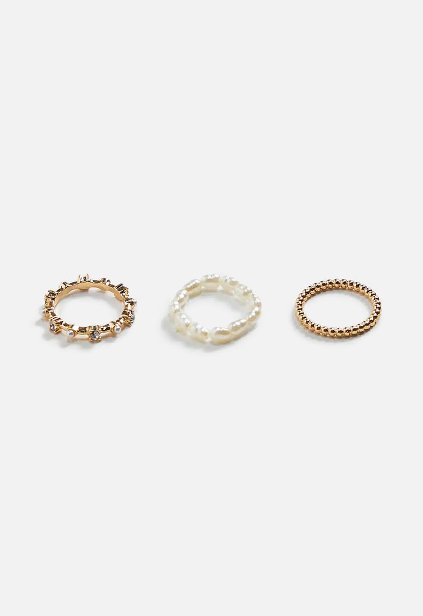 MANGO - Combined rings aida - gold