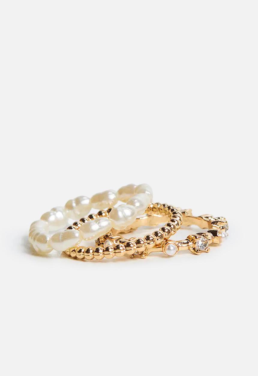 MANGO - Combined rings aida - gold