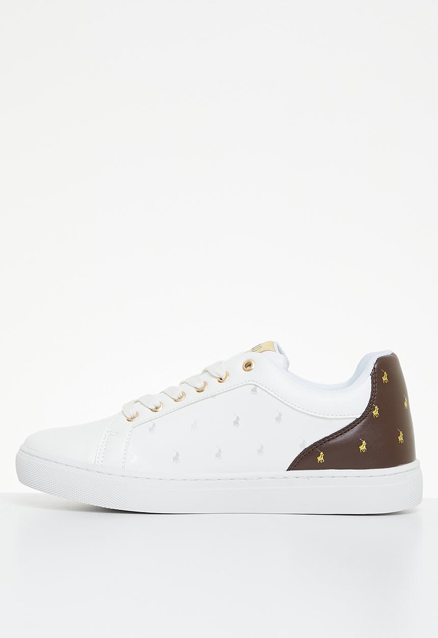 POLO - Tonal monogram sneaker - white
