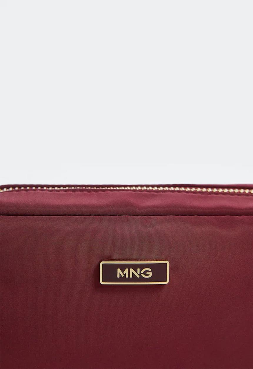 MANGO - Chain mini bag - burgundy