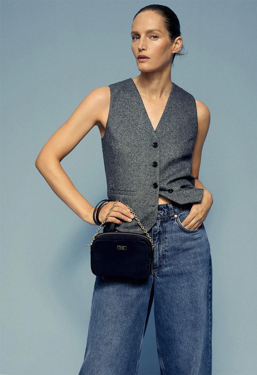 MANGO - Bag mchjulia - black