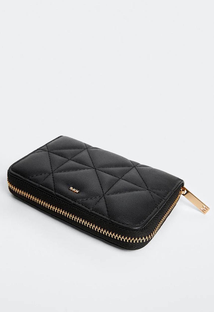 MANGO - Padded logo wallet - black