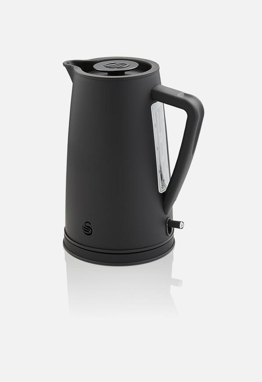 Swan - Stealth Kettle & 4 Slice Toaster - Black
