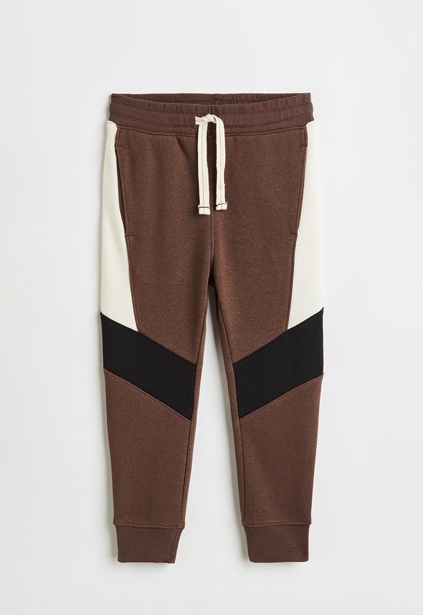 H&M - Joggers - brown/block-coloured
