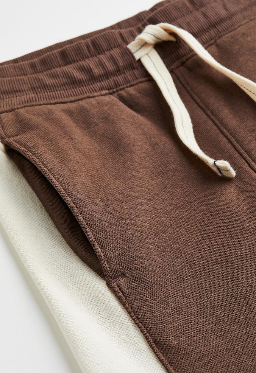 H&M - Joggers - brown/block-coloured