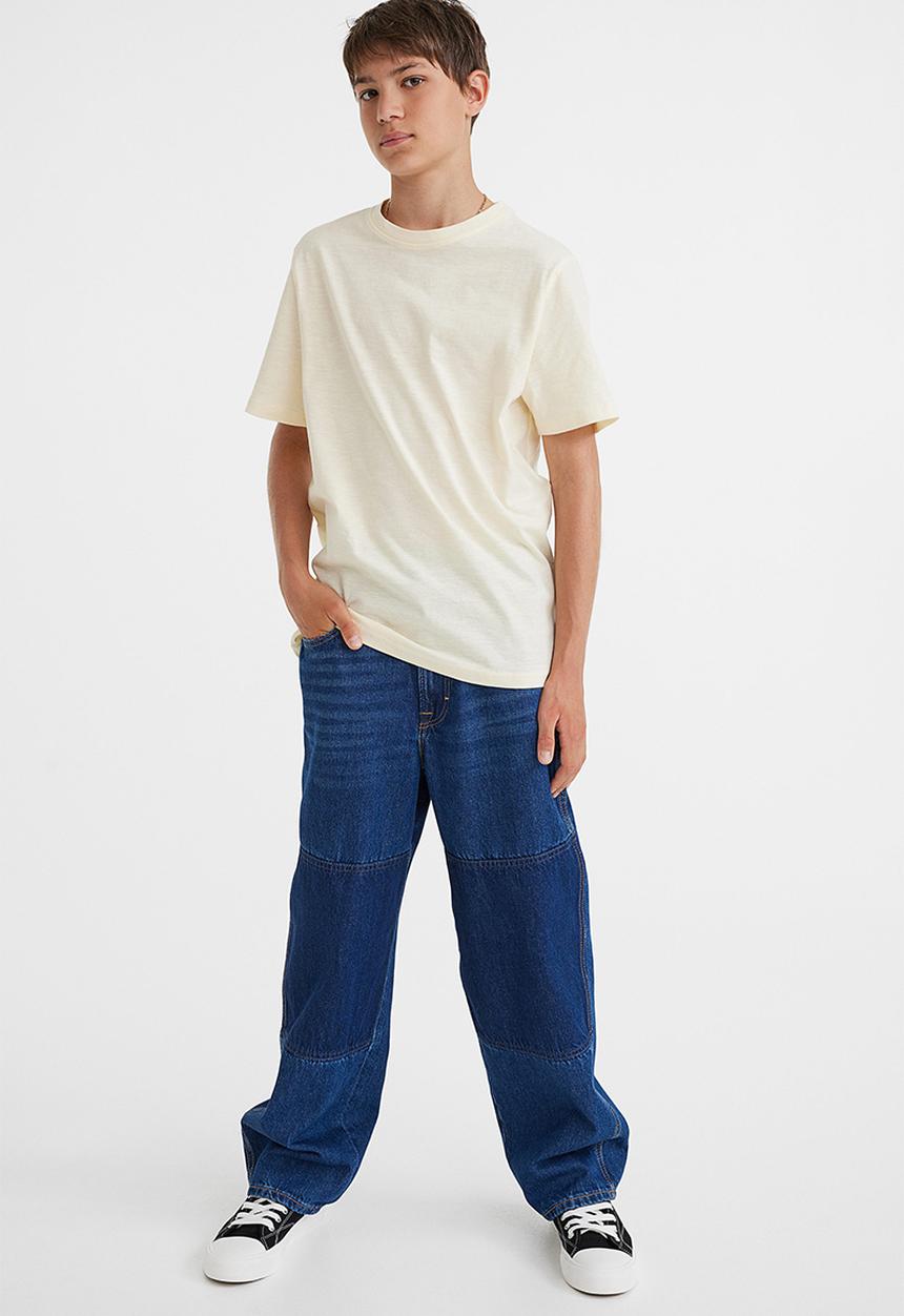 H&M - Comfort stretch baggy fit jeans - dark denim blue