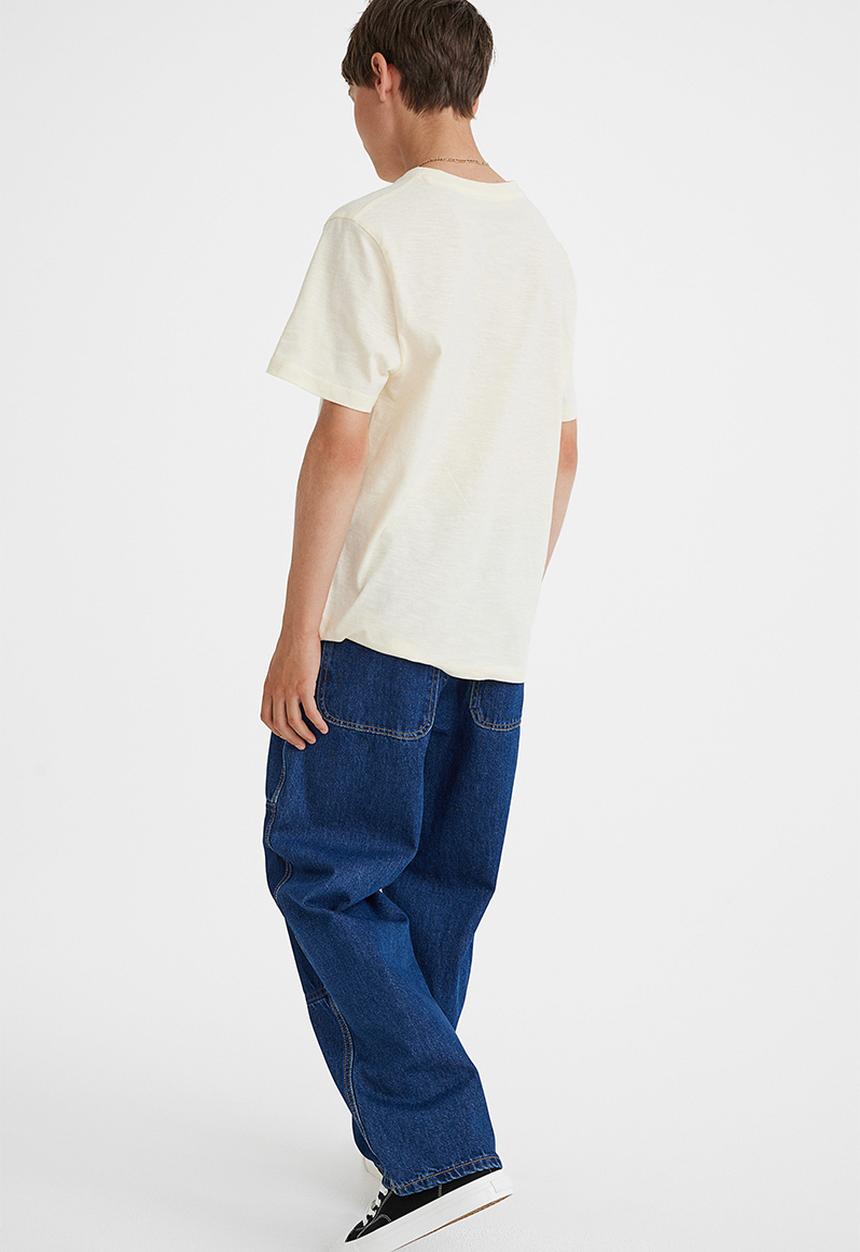 H&M - Comfort stretch baggy fit jeans - dark denim blue