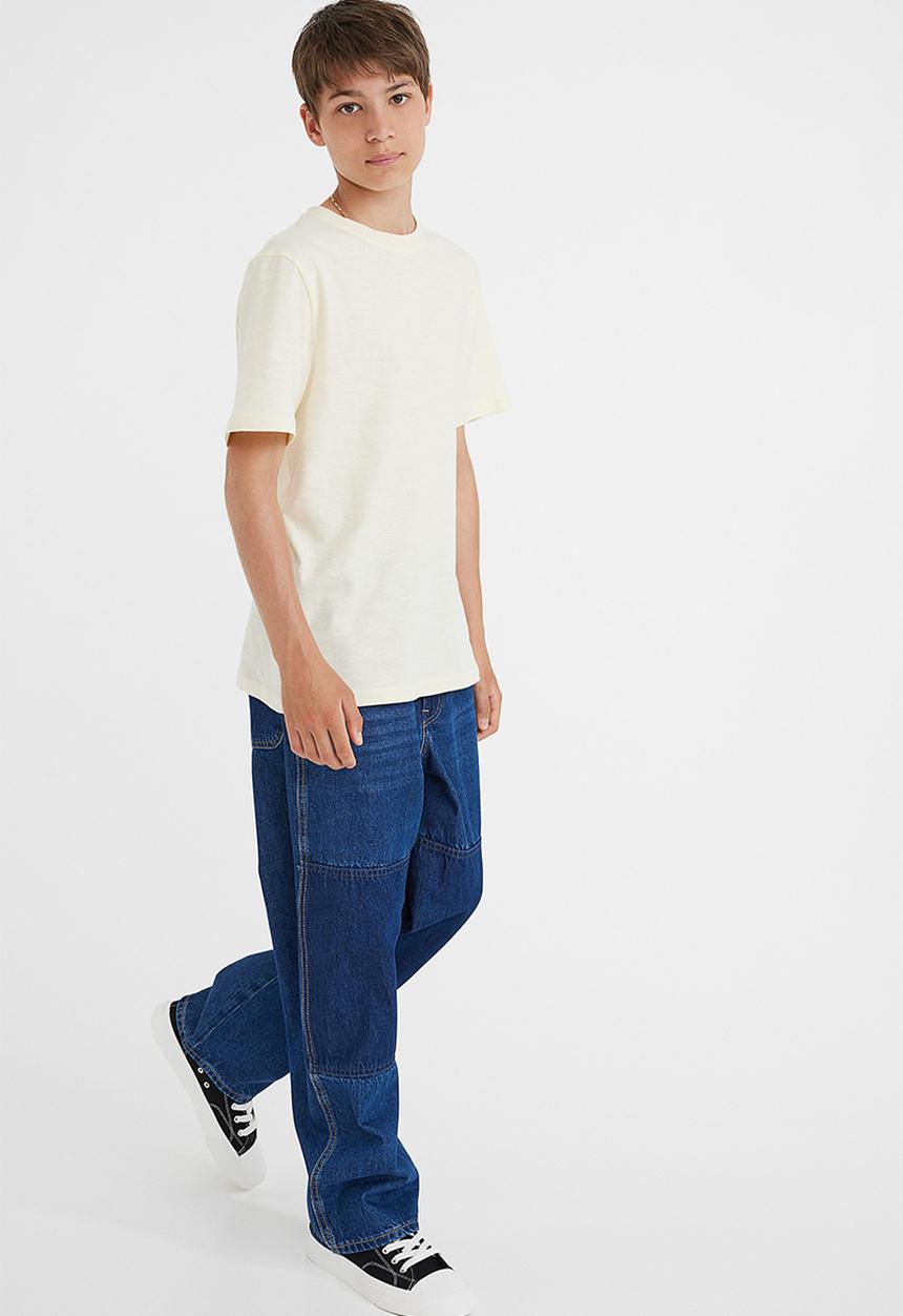 H&M - Comfort stretch baggy fit jeans - dark denim blue