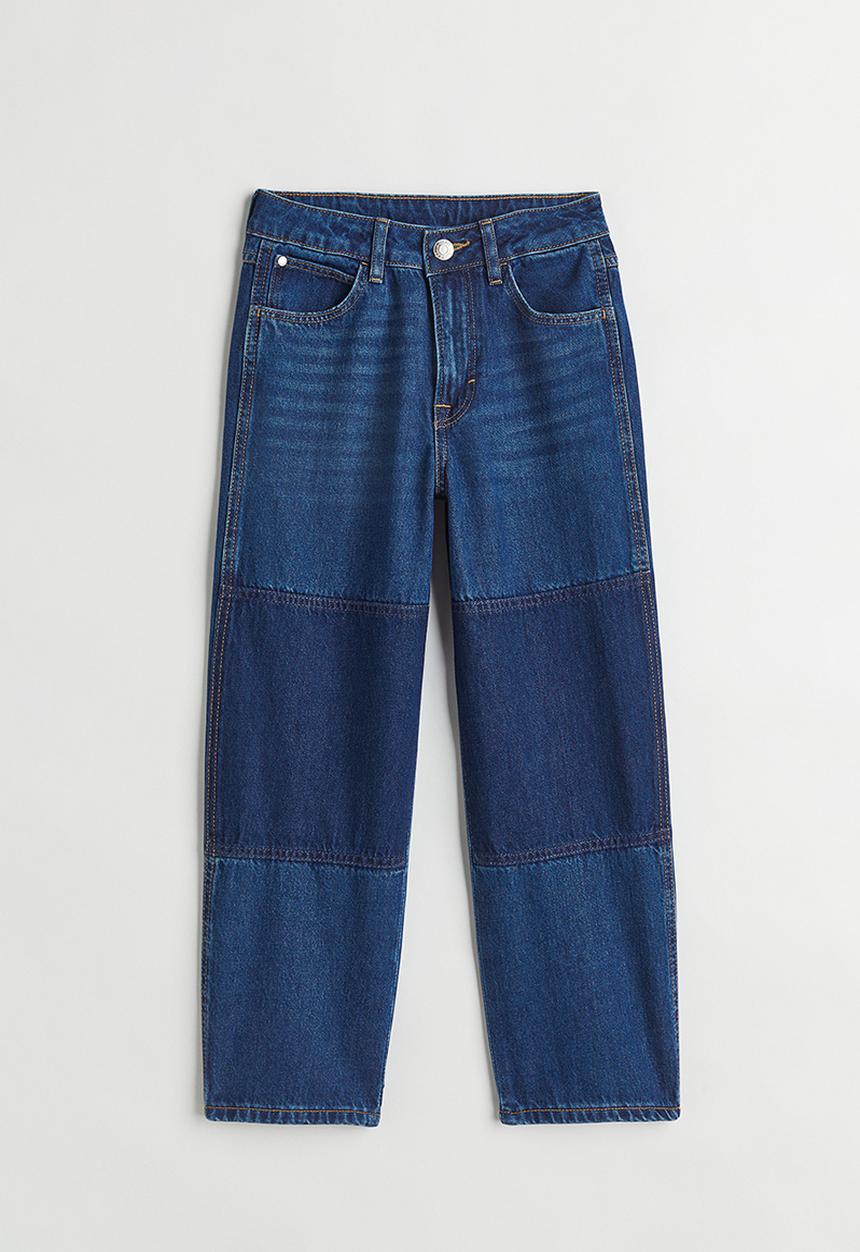 H&M - Comfort stretch baggy fit jeans - dark denim blue