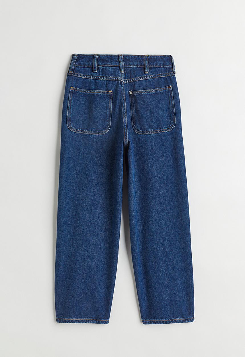 H&M - Comfort stretch baggy fit jeans - dark denim blue